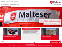 Tablet Screenshot of malteser-rottenburg.de